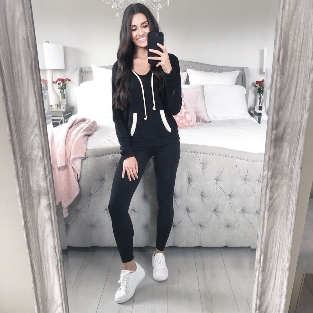Hoodie with Lace Detail
